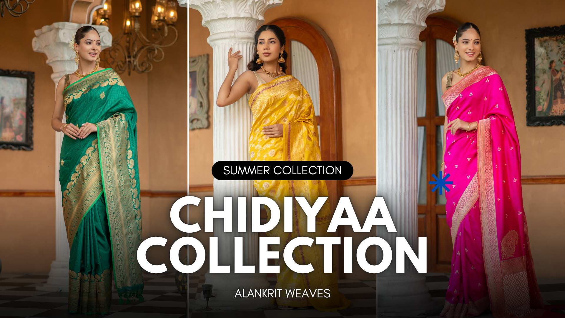 New Summer Collection "Chidiyaa" Is Now Live: Shop Premium Banarasi Sarees at Alankrit Weaves