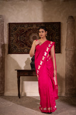 Nandivallari (Pure Katan Silk Pichwai Border Saree)