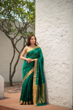 Haritara (Emerald Kadwa Chanderi Saree)