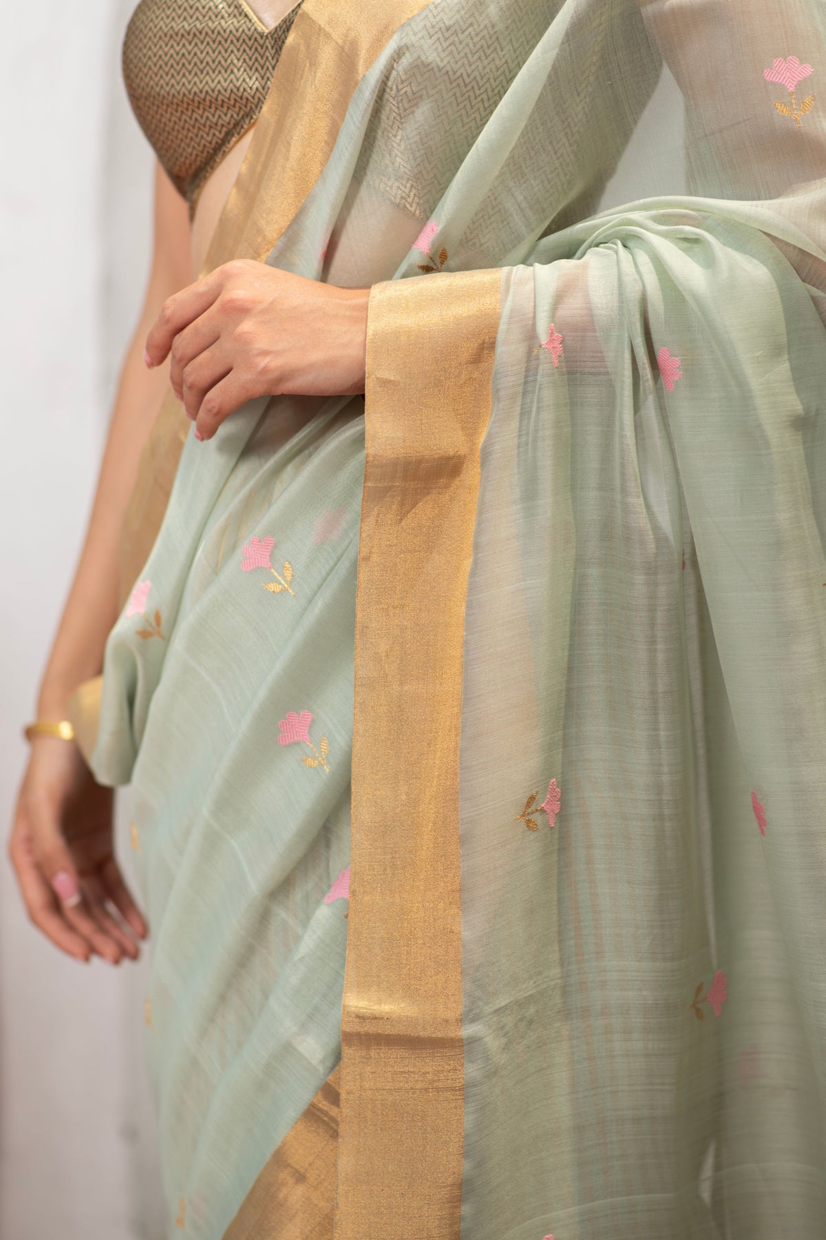 Padmashriya (Digital Print Kora Silk Saree)