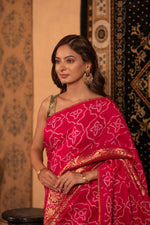Shriyaanshi (Moonga Tussar Bandhini Banarasi Saree)