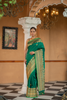 Haritashri (Leaf Green Kadwa Banarasi Silk Saree)