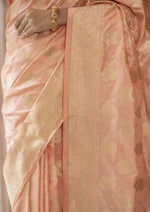 Kamalanshi (Peach Gulab Zari Katan Saree)