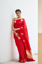 Raktapriya (Regal Red Kadwa Katan Saree)