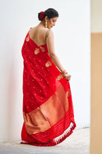 Raktapriya (Regal Red Kadwa Katan Saree)