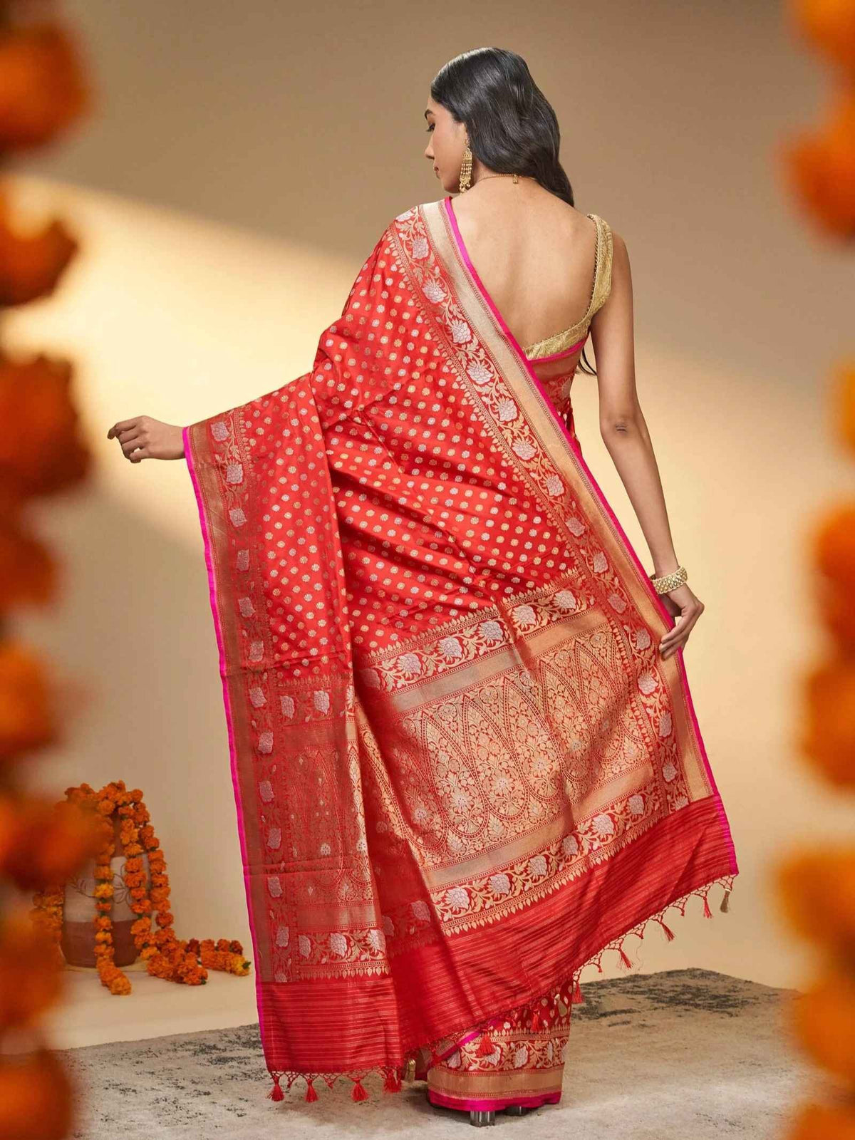 Banarasi Silk Drape Saree