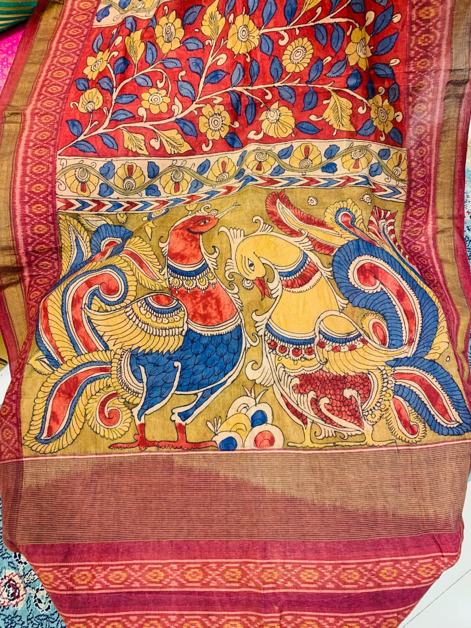 Parijyot (Heritage Patola Kalamkari Dupatta)