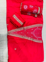 Pushpika (Pink Bandhani Dori Sequence Suit)