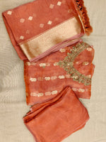 Kusheyi (Golden Tissue Dabka Suit)