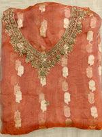 Kusheyi (Golden Tissue Dabka Suit)