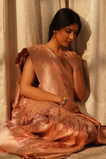 Mrinalika (Pastel Kadwa Zari Katan)