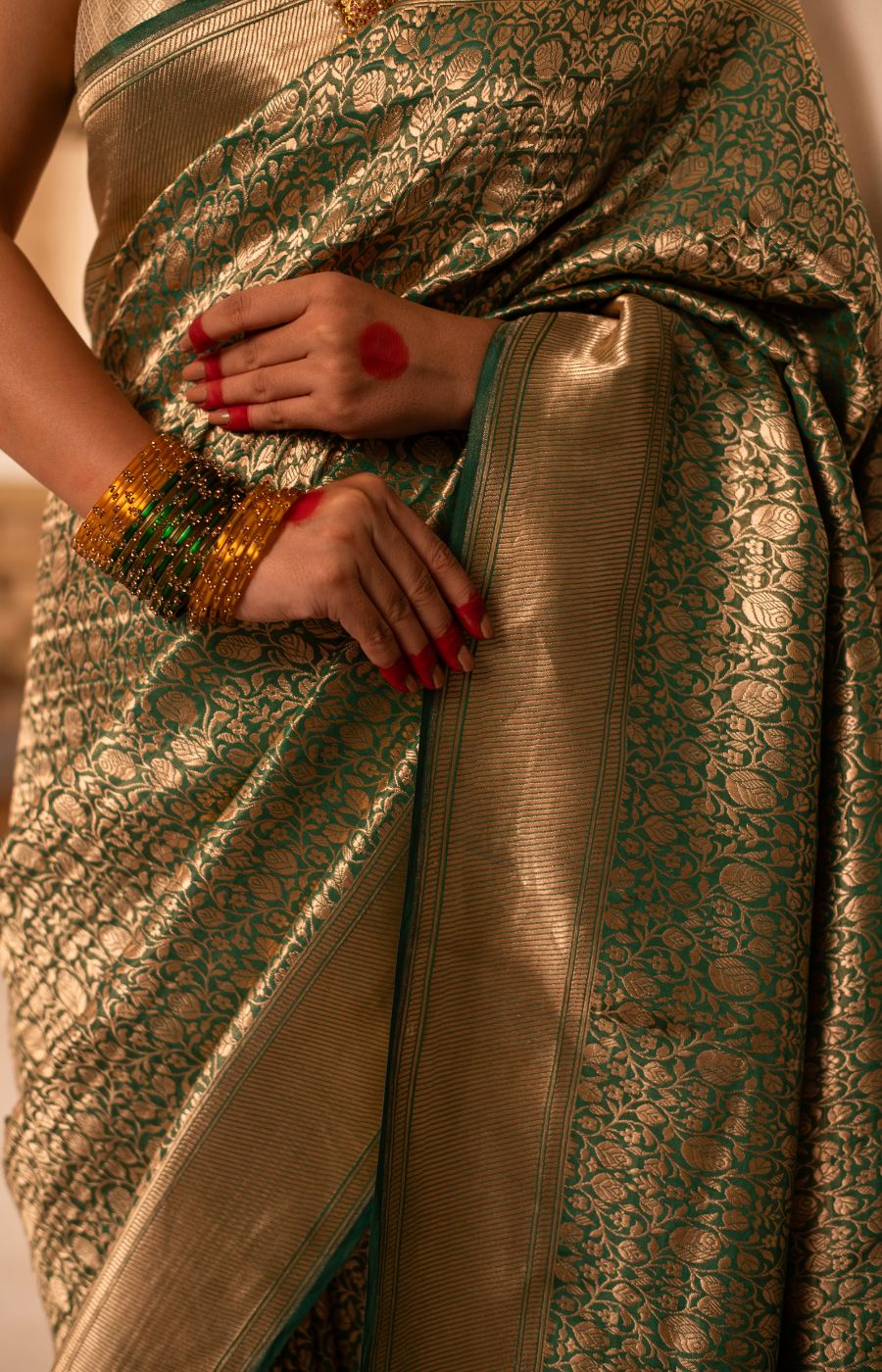 Luxurious Tissue Katan Silk Saree with Allover Banarasi Brocade Weave
