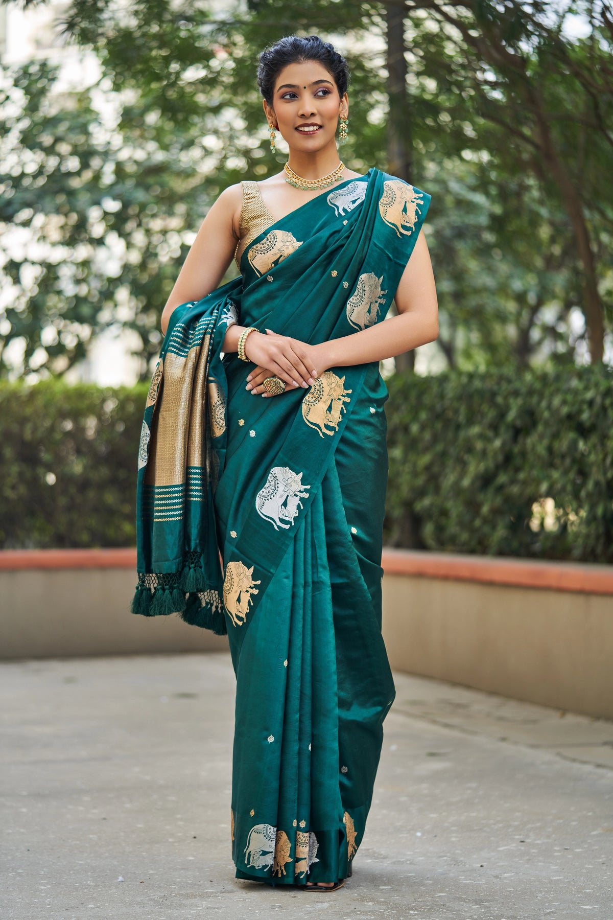 Nandivara (Sacred Nandi Heritage Saree)