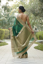 Marakshri (Emerald Tissue Zari Saree)