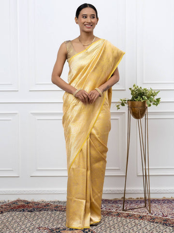 Ira (Brocade Yellow Banarasi Silk Saree)