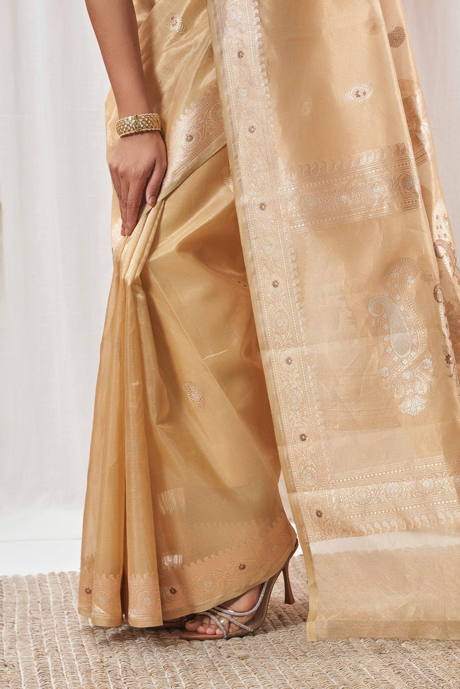 Gold Tissue Vintage Revival Saree
