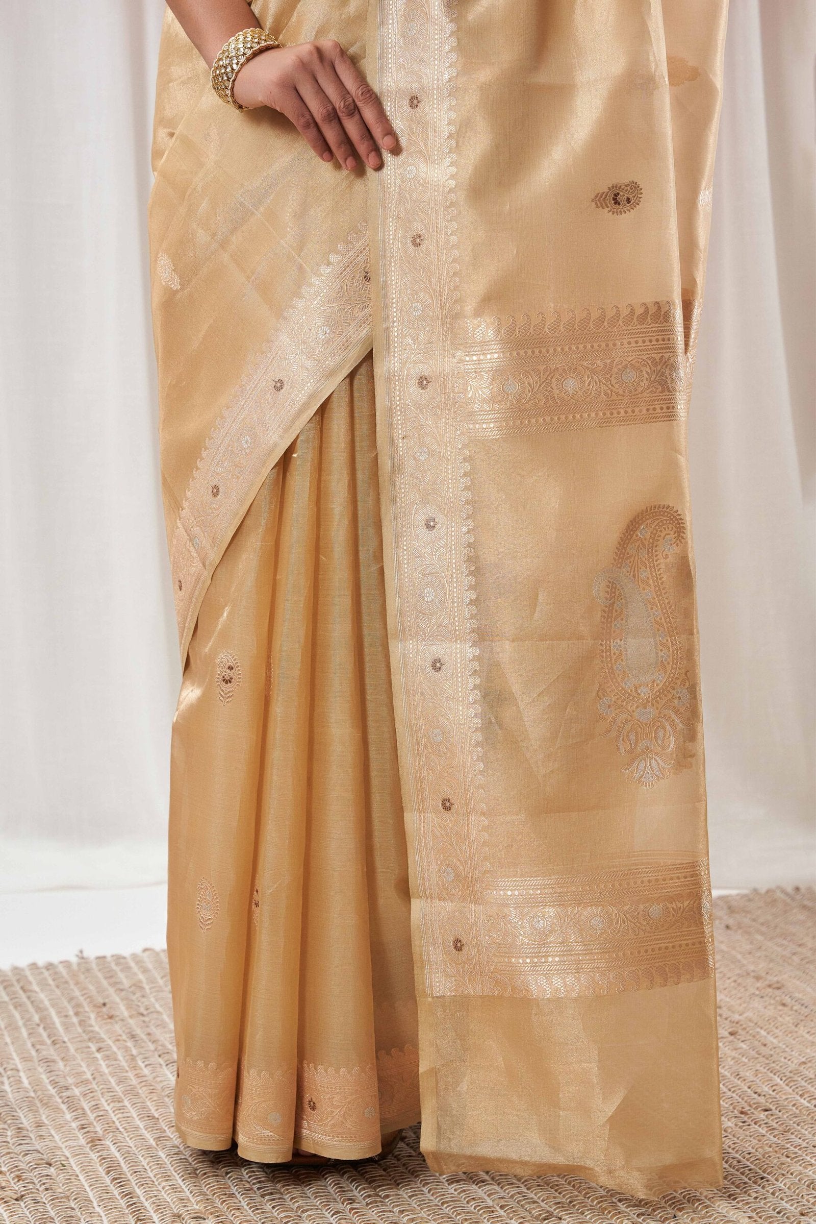 Gold Tissue Vintage Revival Saree