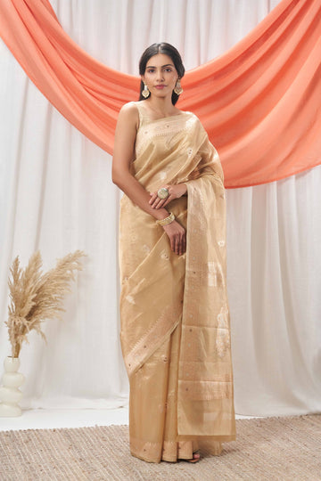 Gold Tissue Vintage Revival Saree