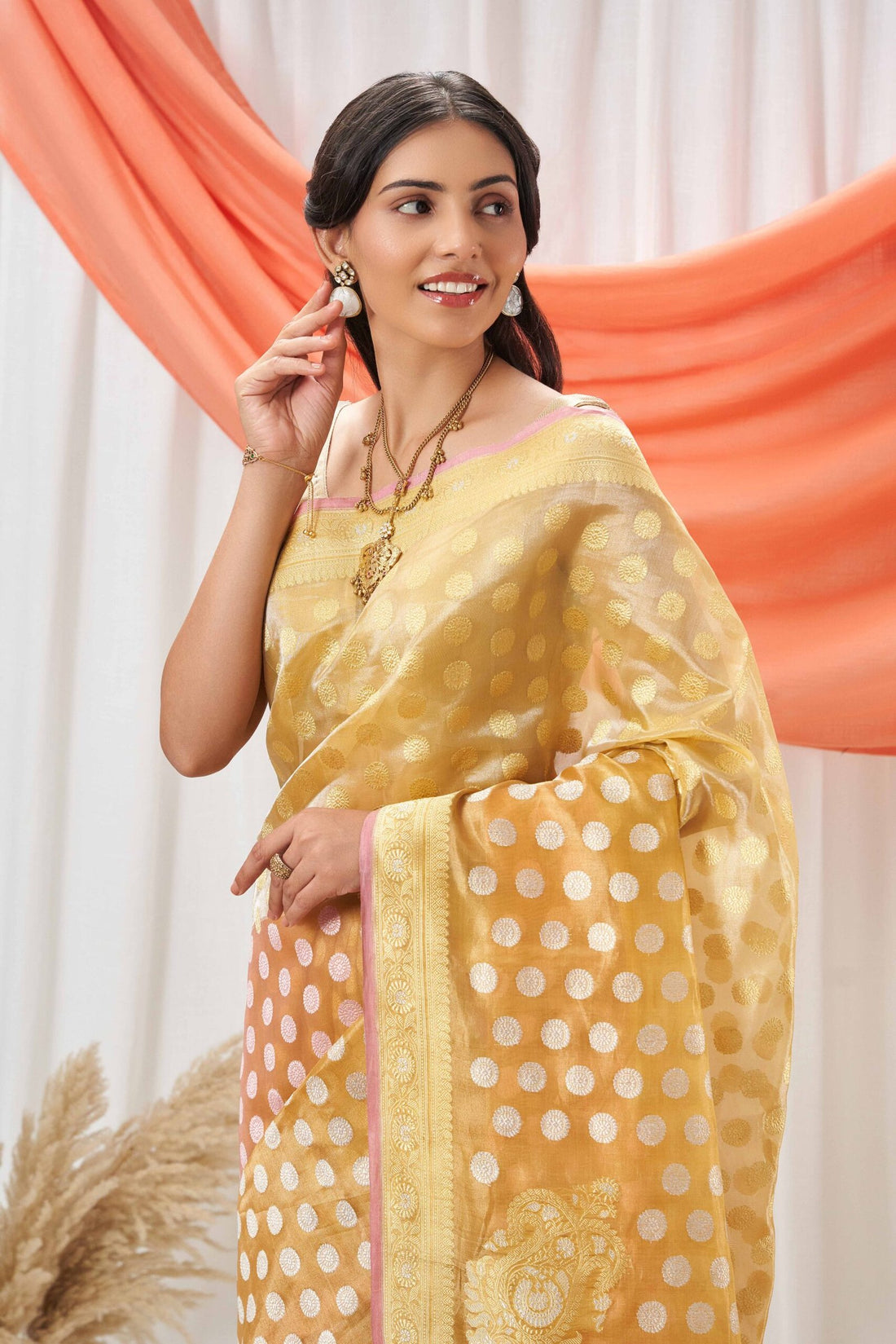 Kora Rangkat Banarasi Saree