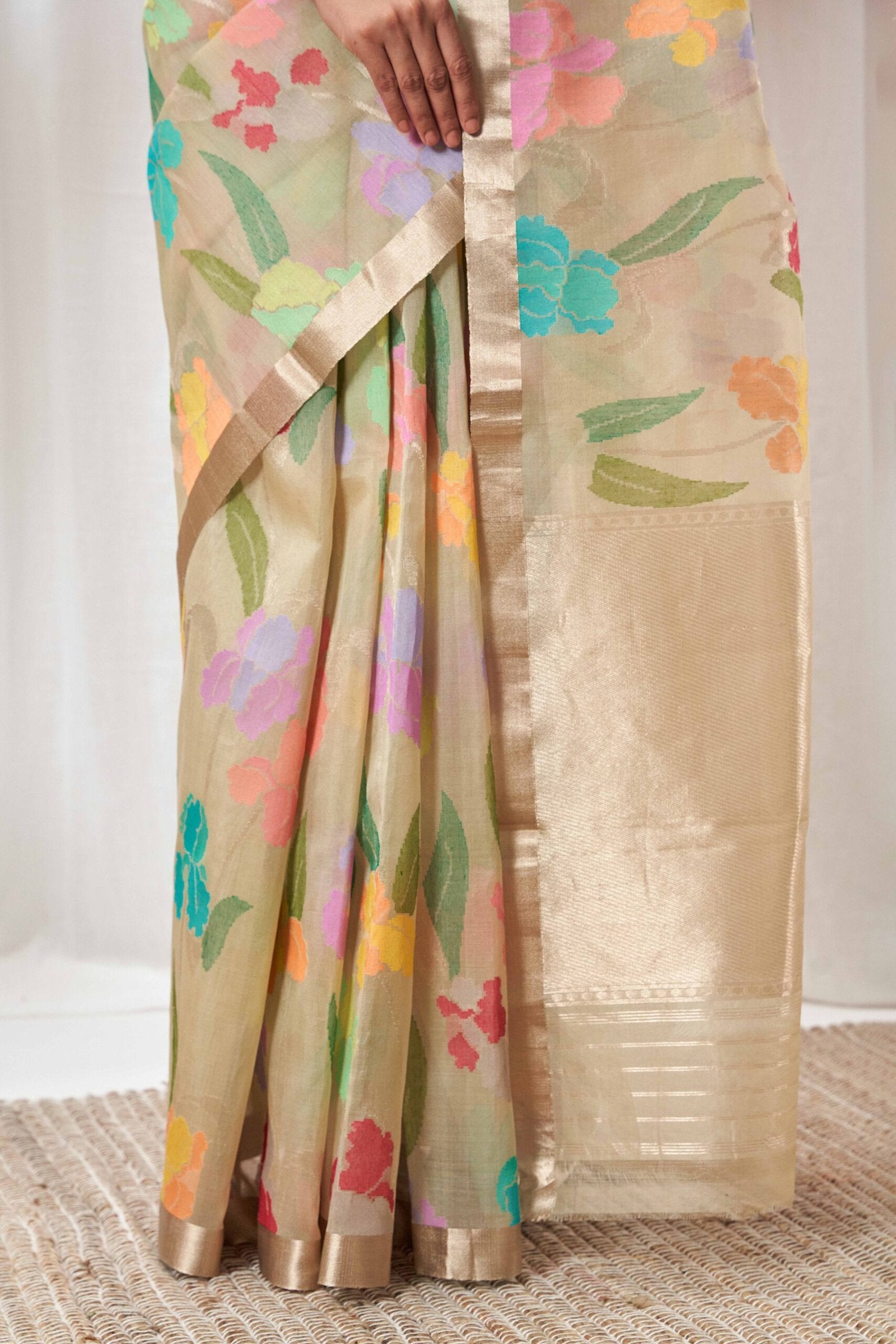 Kora Banarasi Upada Style Saree