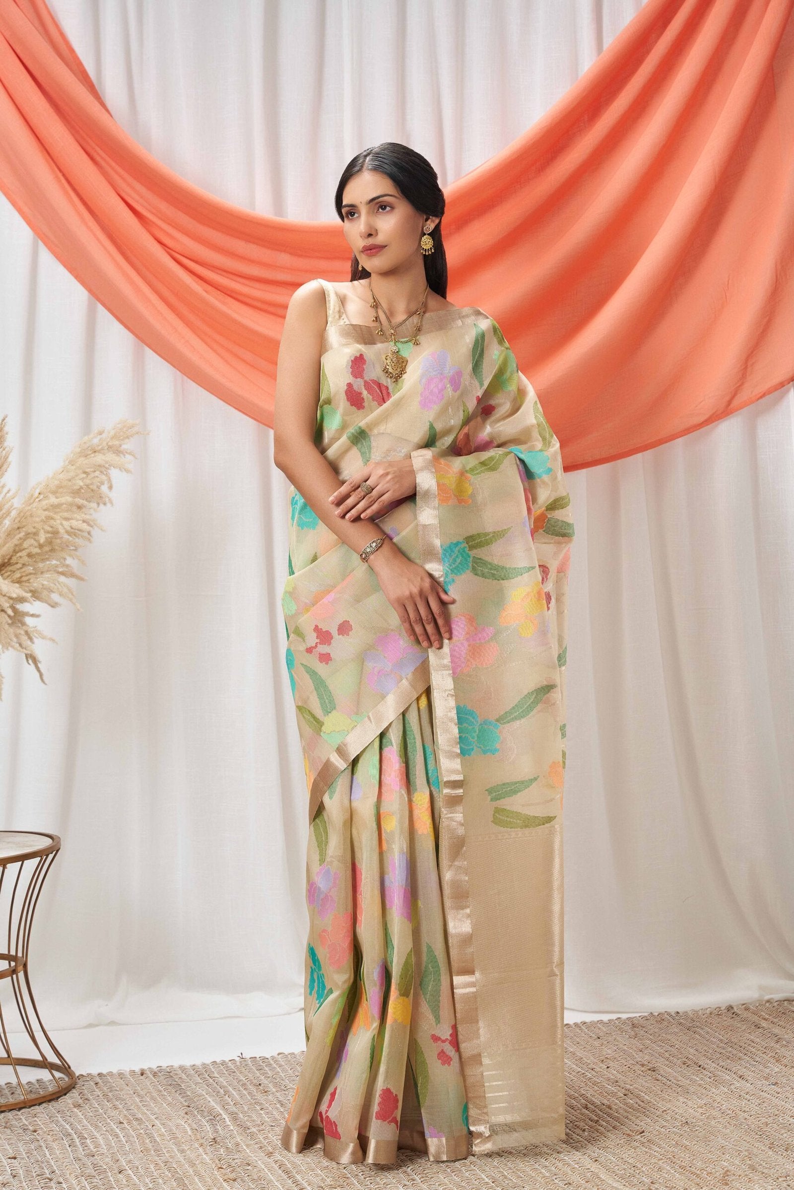 Kora Banarasi Upada Style Saree