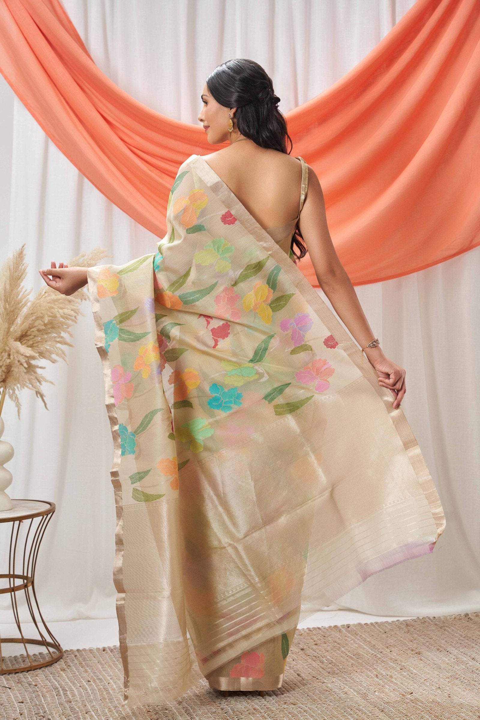 Kora Banarasi Upada Style Saree