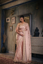 Padmalekha (Baby Pink Zardozi Mushru Saree)