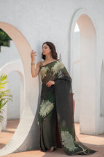 Nabholika (Ethereal Printed Kora Mushru Saree)