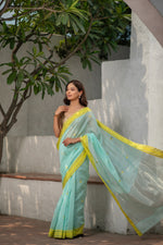 Nabhasvini (Sky Blue Kadwa Boota Chanderi Saree)