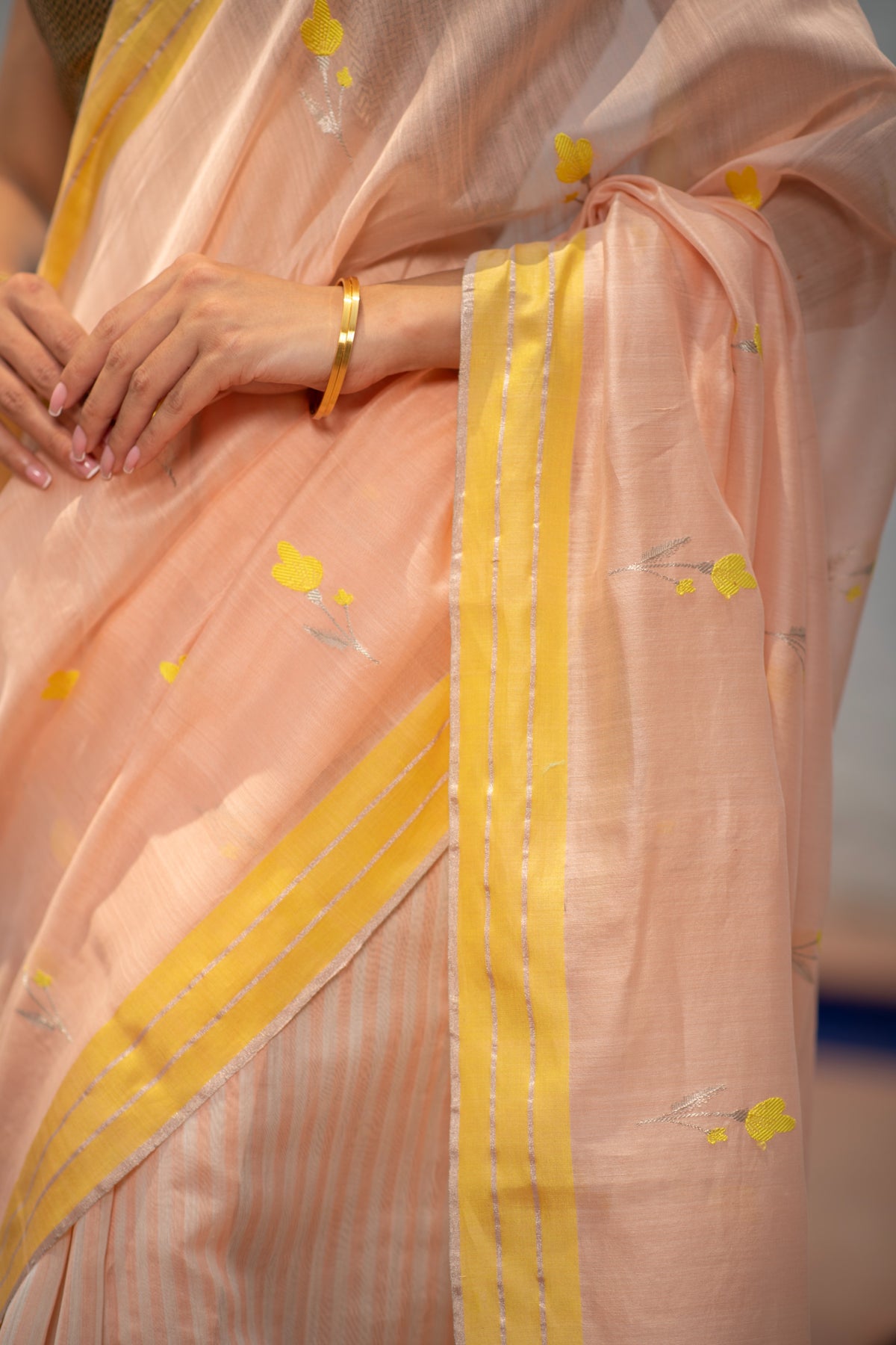 Pikshita (Pastel Chanderi Boota Saree)