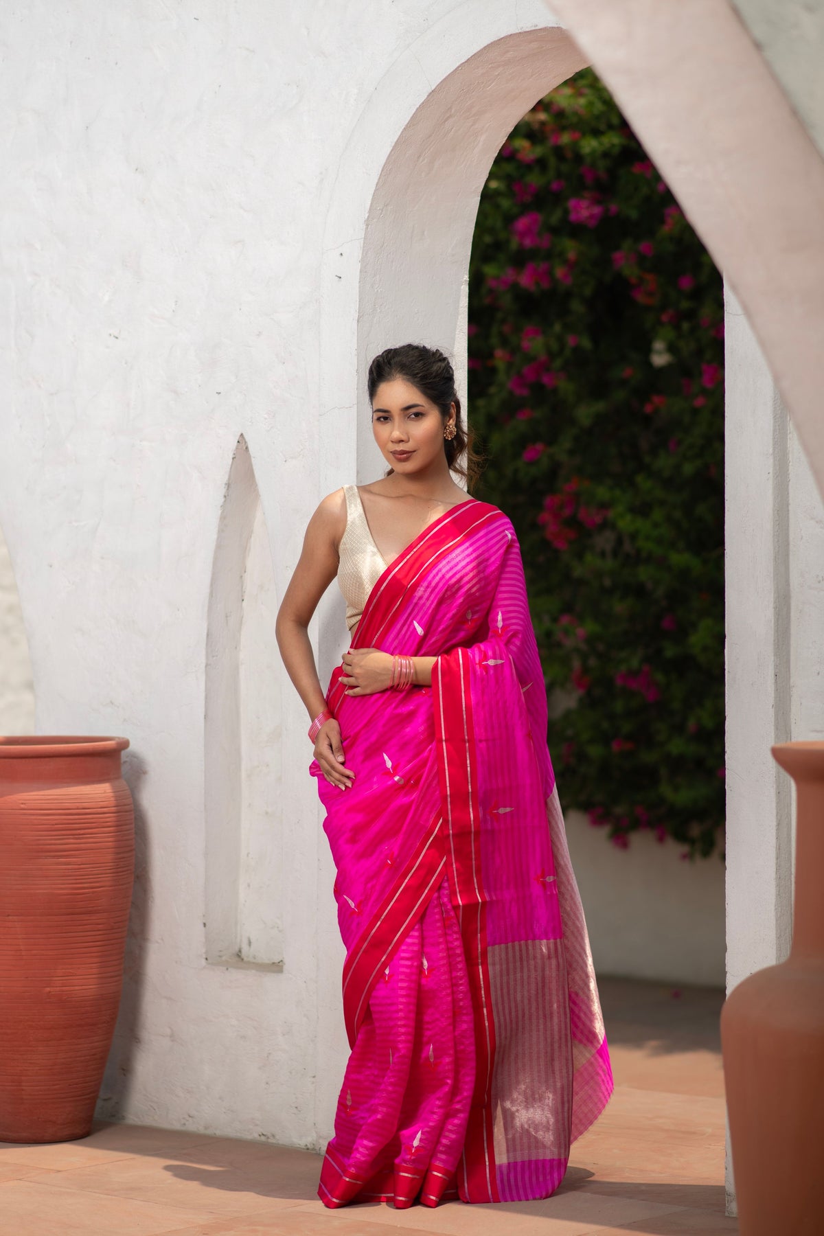 Shrivara (Rani Kadwa Chanderi Saree)