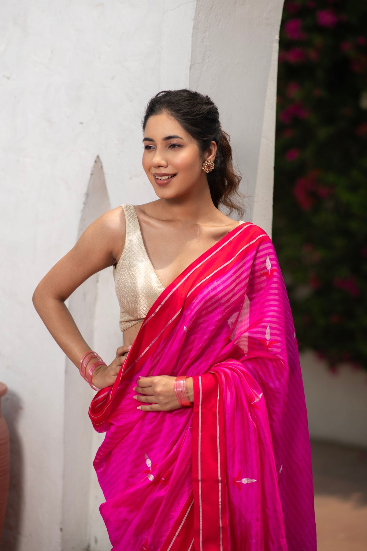 Shrivara (Rani Kadwa Chanderi Saree)