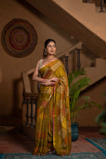Hiranyashri (Golden Brown Gaji Bandhini Saree)