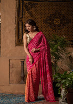 Shriyasha (Shades Rai Bandhini Georgette Saree)