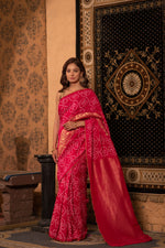 Shriyaanshi (Moonga Tussar Bandhini Banarasi Saree)