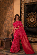 Shriyaanshi (Moonga Tussar Bandhini Banarasi Saree)
