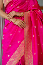 Padmaraga (Rani Pink Ektara Banarasi Saree)