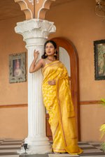 Hemadyuti (Golden Jangla Katan Silk Saree)