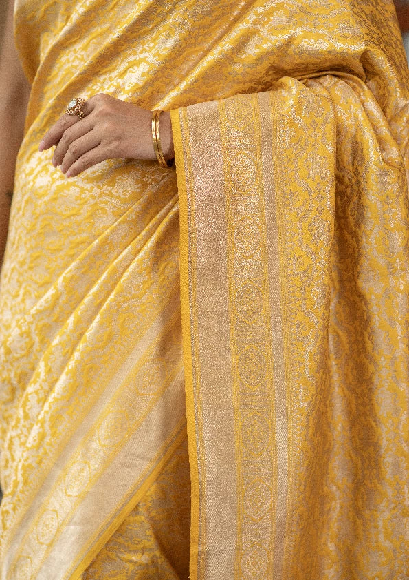 Haridrika (Turmeric Golden Shikargah Saree)