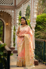 Padmashobha (Lotus Pink Kora Jamdani Brocade Saree)
