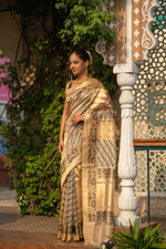 Swarnaabha (Gold Resham Jamdani Kora Saree)