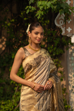 Swarnaabha (Gold Resham Jamdani Kora Saree)