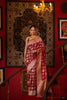 Shriniketa (Maroon Meenakari Jangla Saree)