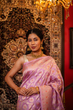 Saubhagyaa (Lavender Meenakari Jangla Saree)