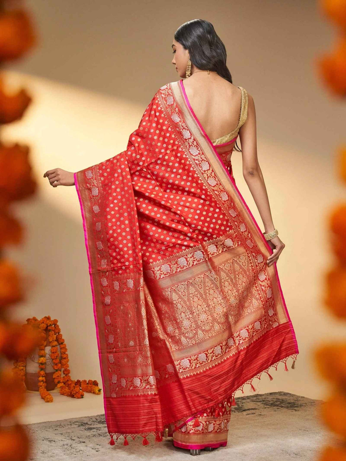 Kalyani (Kadwa Bootiedar Jangla Silk Saree)