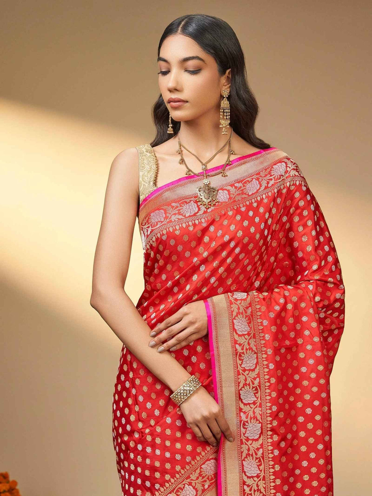 Banarasi Silk Drape Saree