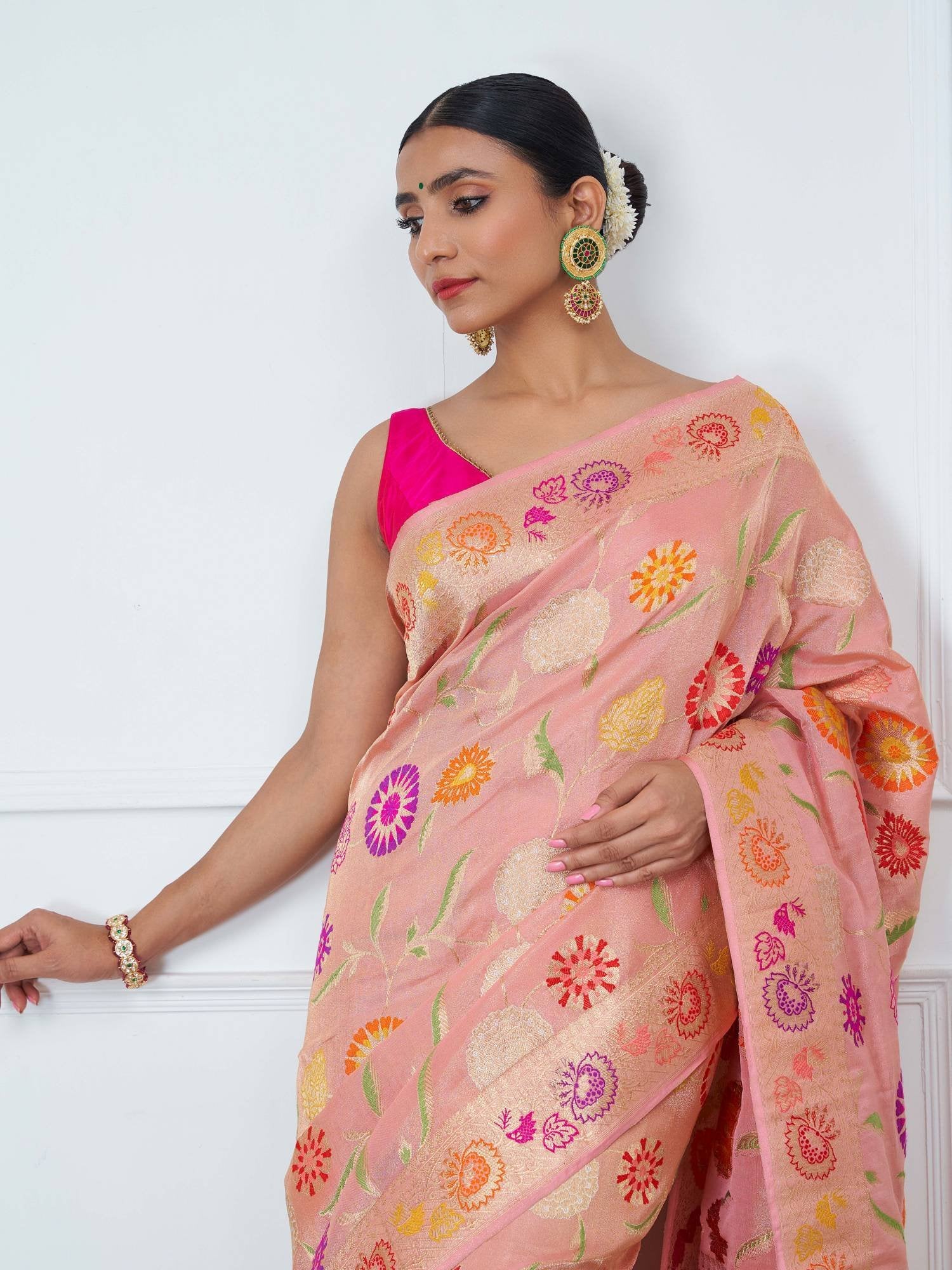 Ritika (Pink Meenkari Jangla Saree)