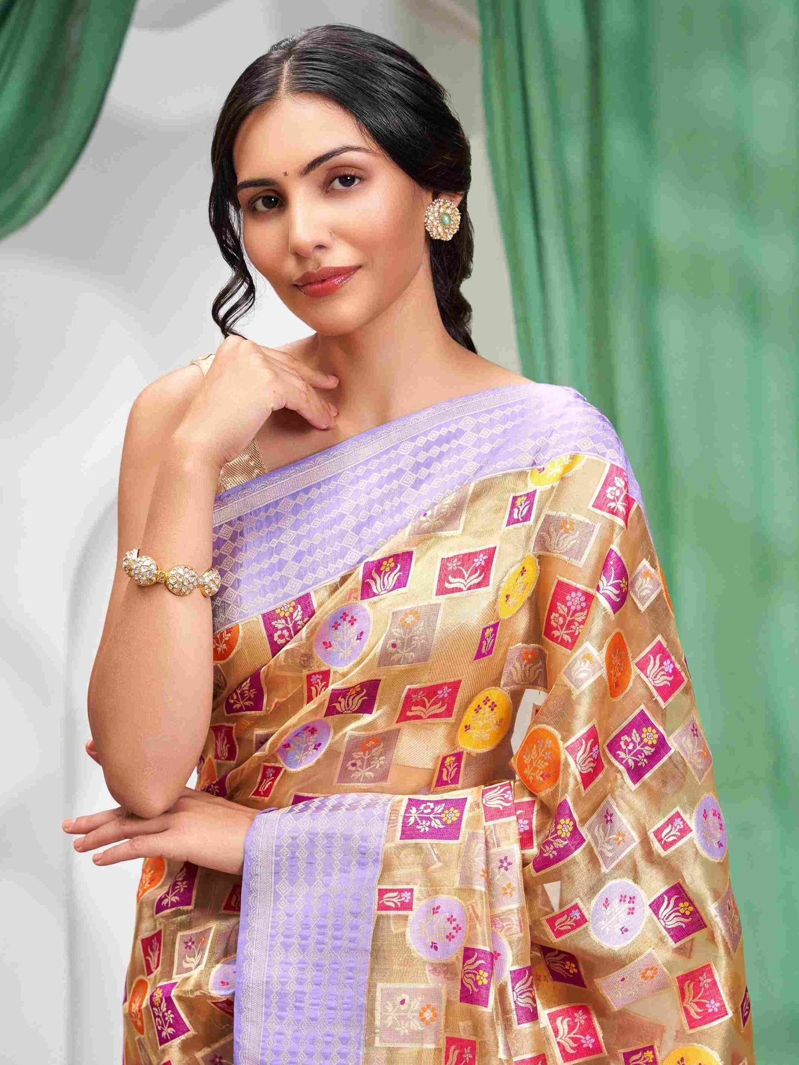 Sutraganga (Rangkat Banaras Tissue Kora Saree)