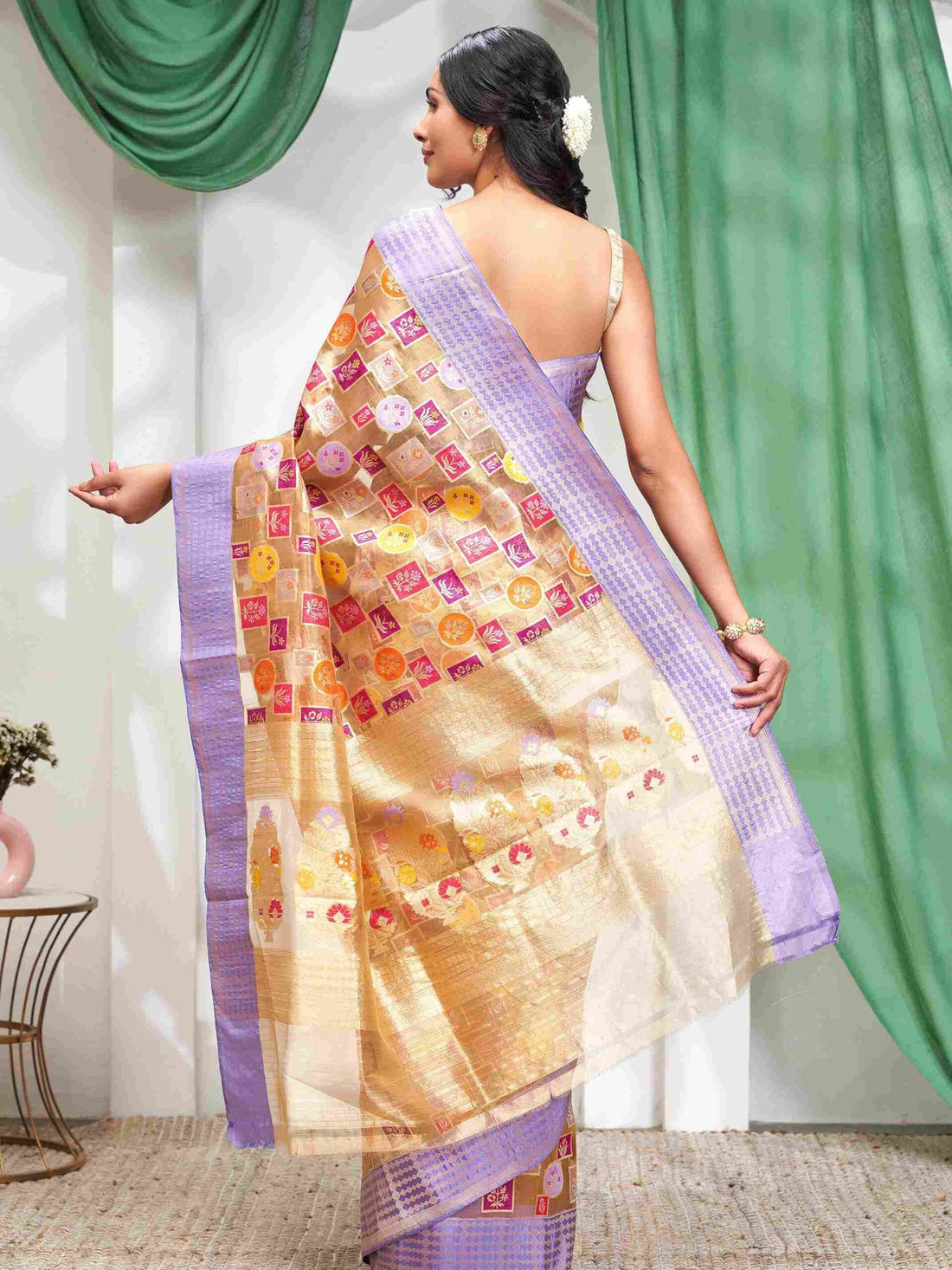 Sutraganga (Rangkat Banaras Tissue Kora Saree)