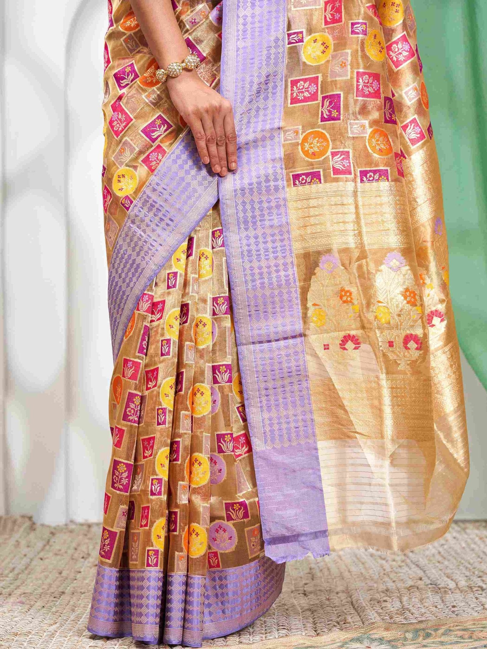 Sutraganga (Rangkat Banaras Tissue Kora Saree)